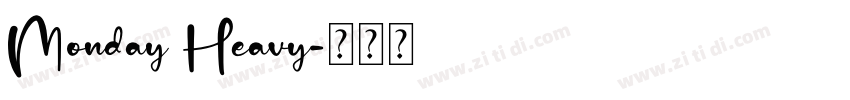 Monday Heavy字体转换